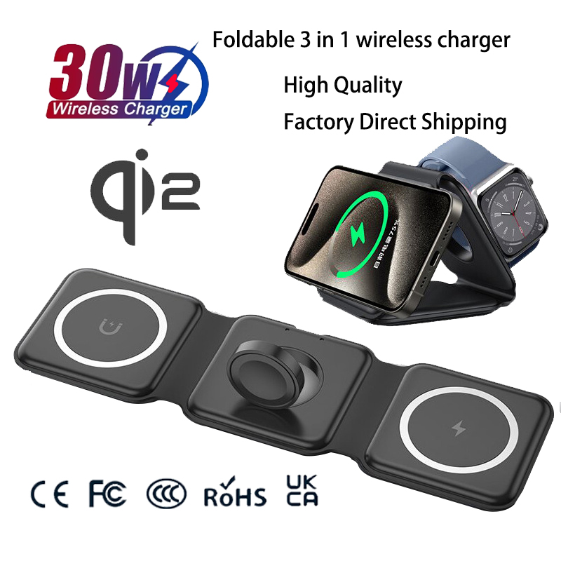 Magnetic Charging Cable - Universal Qi2 Magnetic Foldable Charging Station