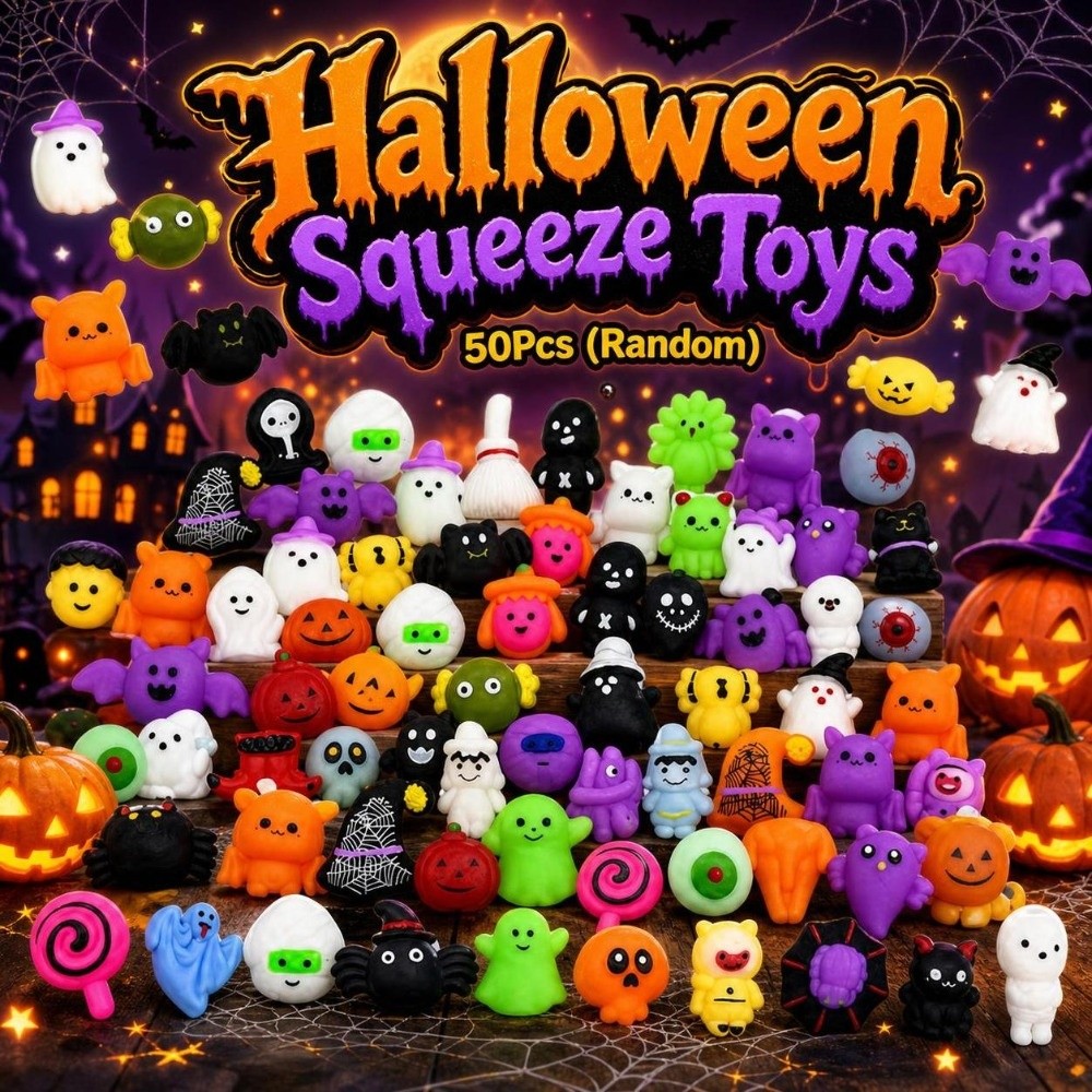 Electronics Latest Gadgets - 50Pcs Creative Mini Halloween Squeeze Toys