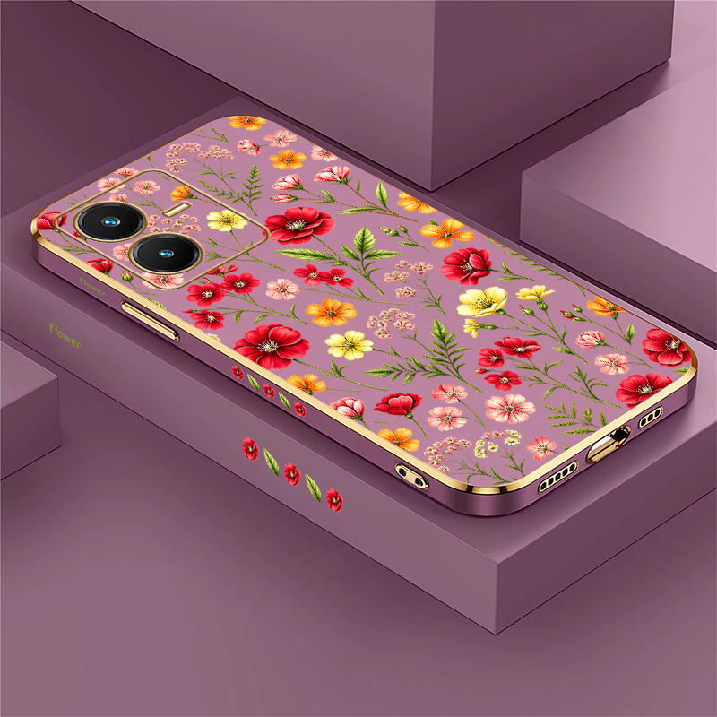 Cute Flower Pattern Case For V - đánh giá và giá Vivo V40