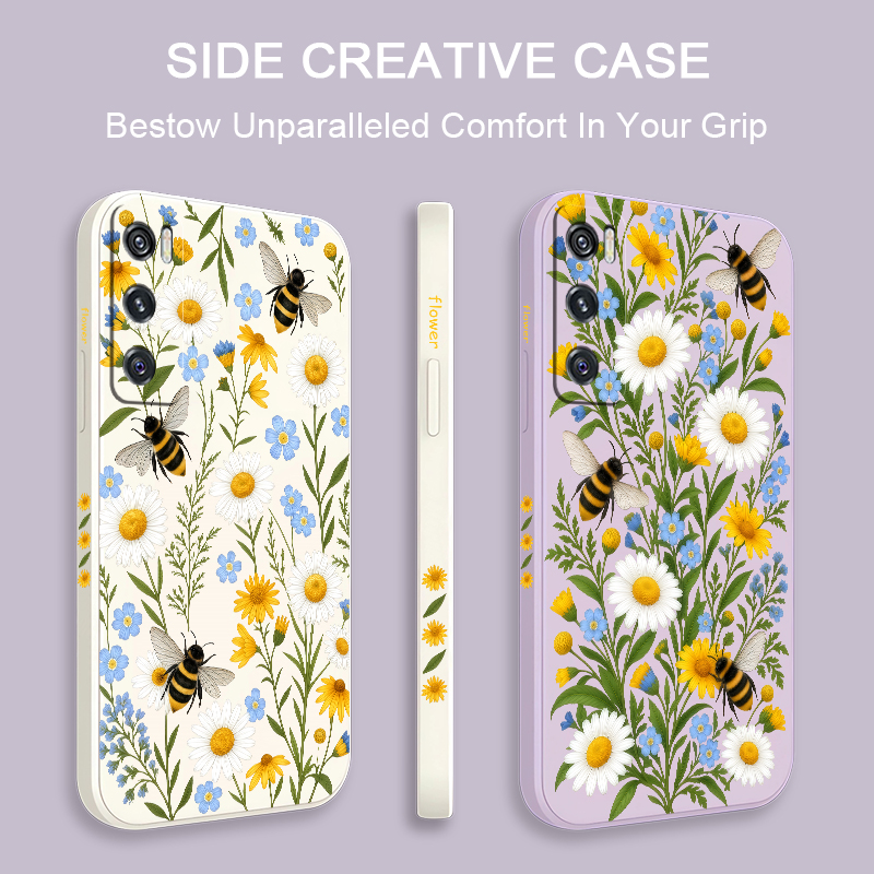Cute Bee Floral Pattern Case F - đánh giá và giá Vivo V40