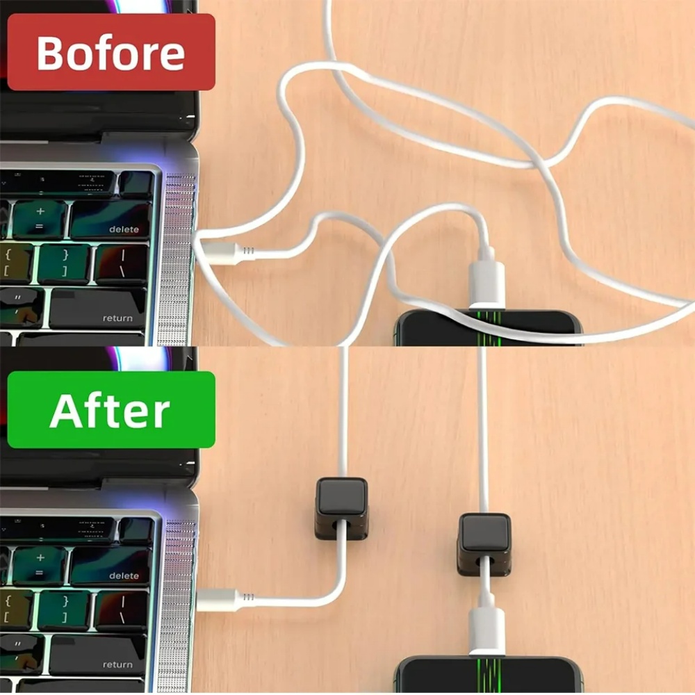 Magnetic Cable Clip Organizer  - đánh giá và giá Magnetic Charging Cable