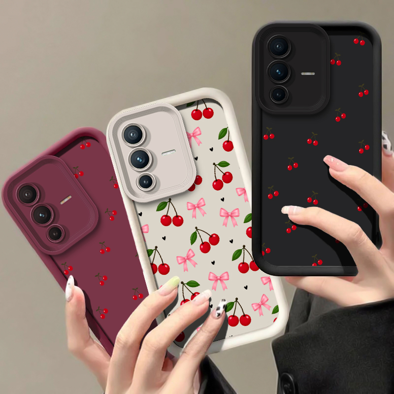 Bow Cherry Pattern Phone Case  - đánh giá và giá Vivo V40