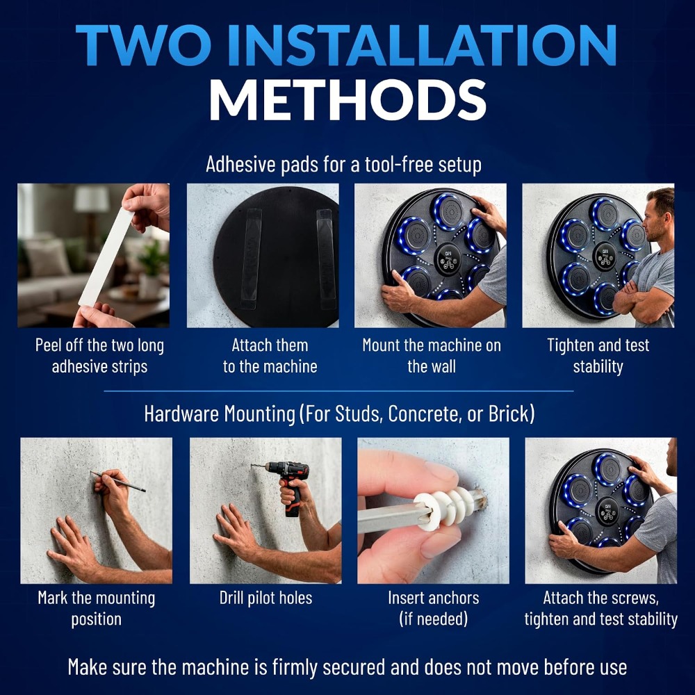 Smart Music Boxing Machine wit - đánh giá và giá Led Gloves Music
