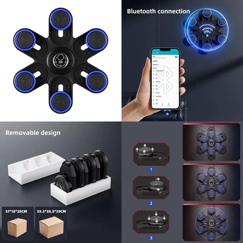 Smart Music Boxing Machine Wal - đánh giá và giá Led Gloves Music
